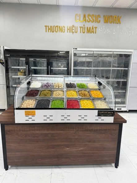 Tủ thịt thực phẩm 3 tầng để bàn