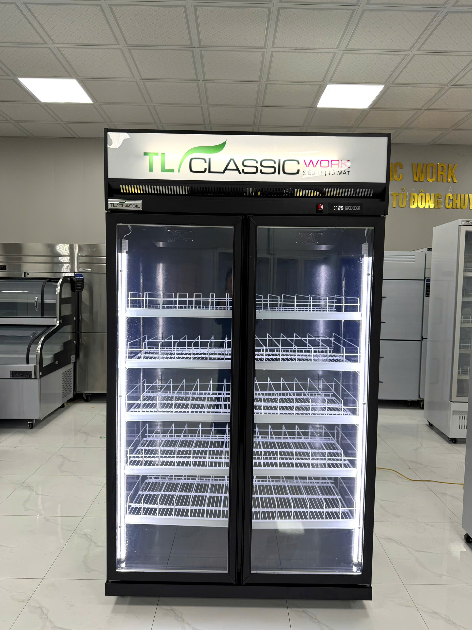 Tủ mát 2 3 cánh block trên New