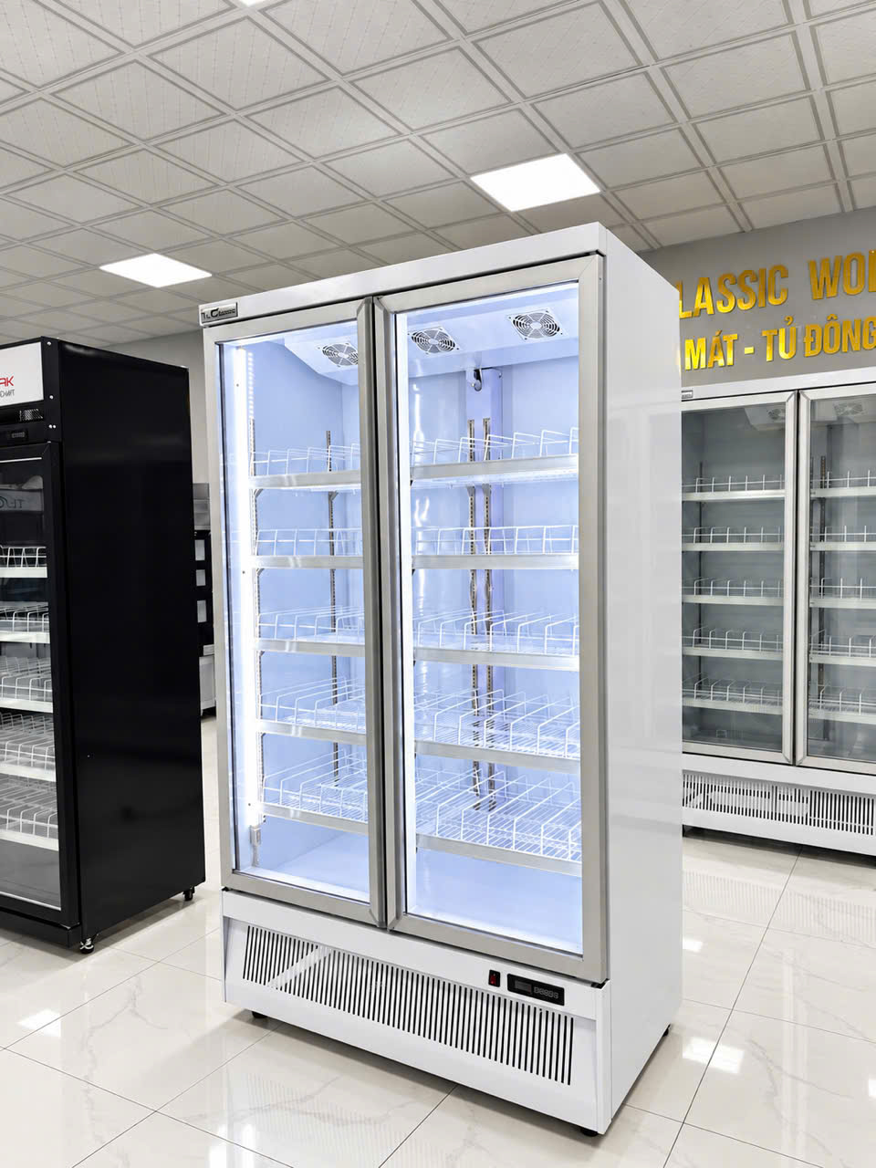 Tủ mát 2 3 cánh block dưới New