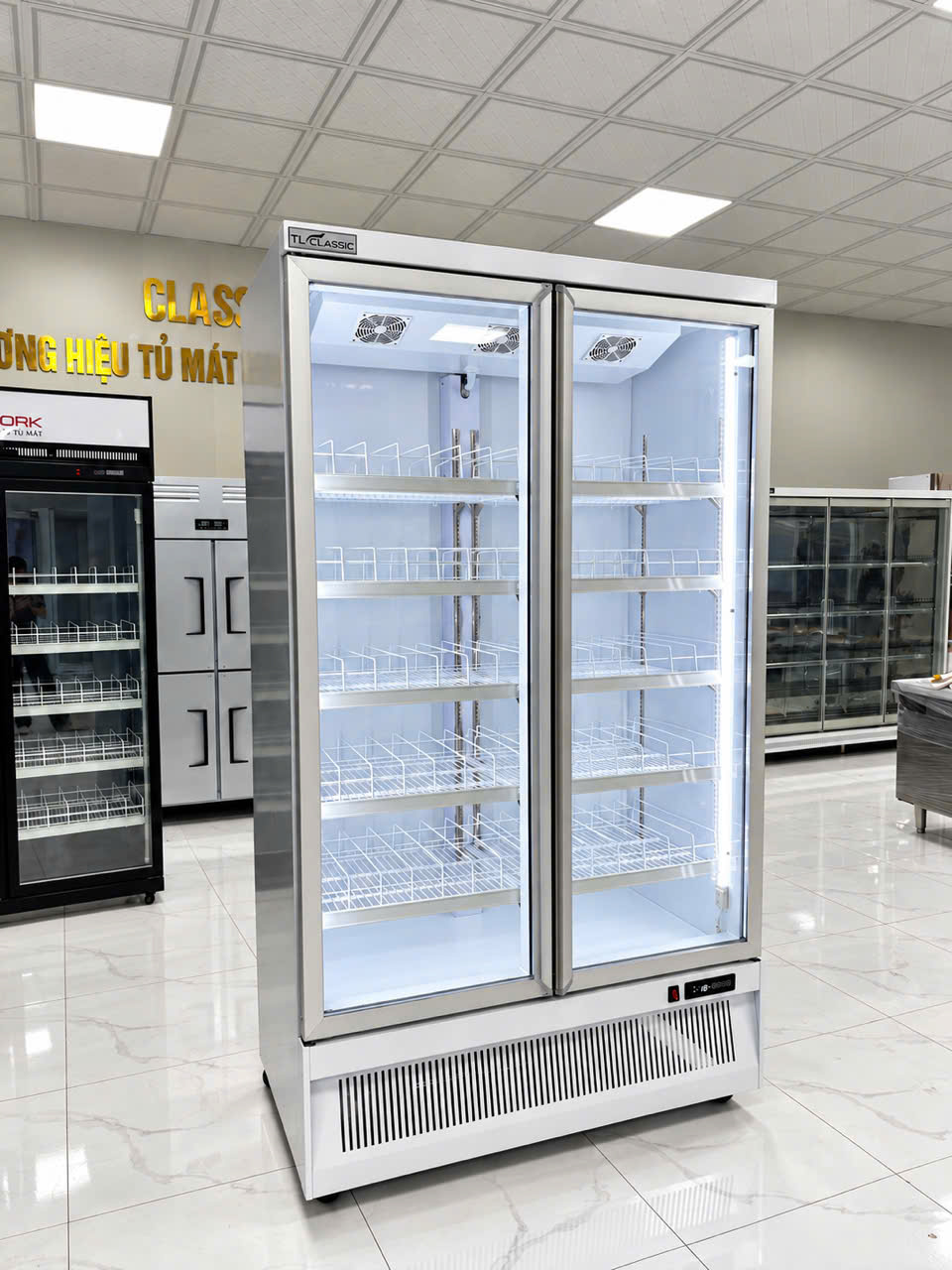 Tủ mát 2 3 cánh block dưới New