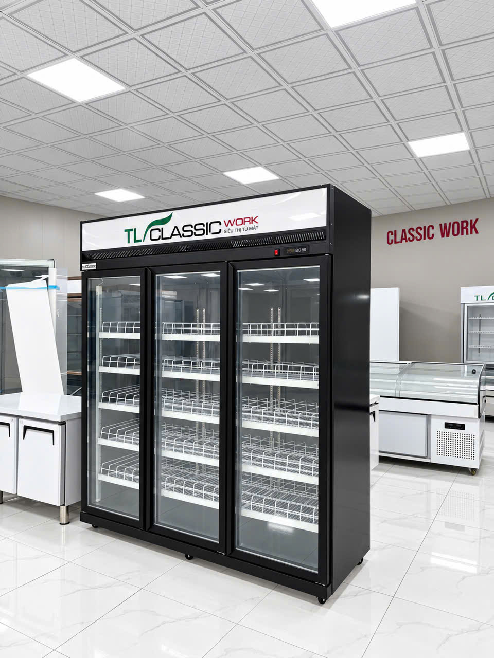 Tủ mát 2 3 cánh block trên New