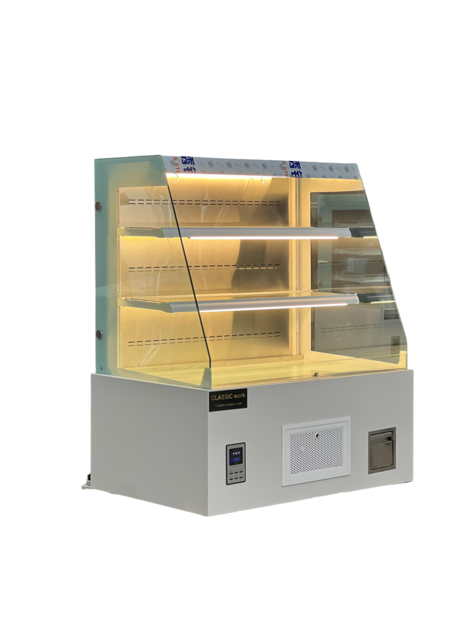 Tủ kéo rèm kính chéo 1m2
