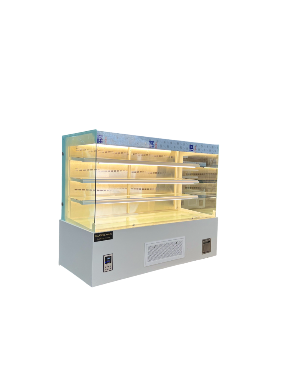 Tủ kéo rèm kính vuông 1m5