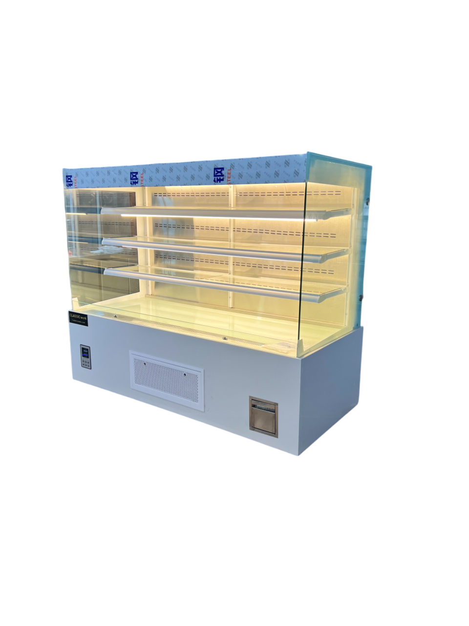 Tủ kéo rèm kính vuông 1m5