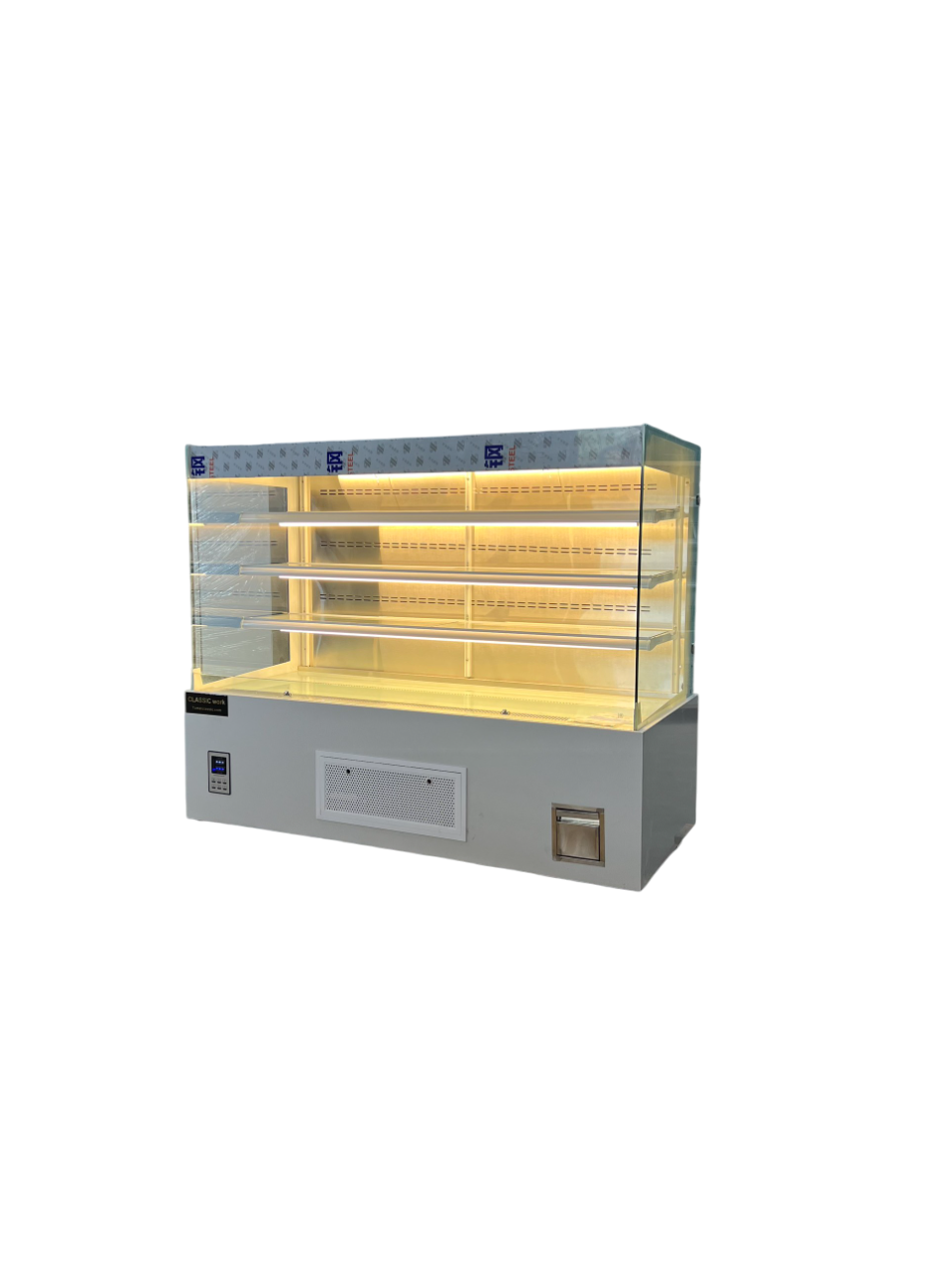 Tủ kéo rèm kính vuông 1m5