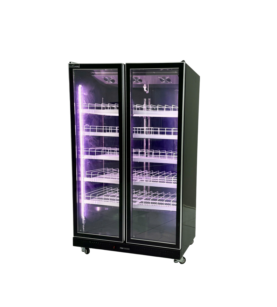 TỦ MÁT 2 CÁNH CAO CẤP ĐÈN 3 MÀU