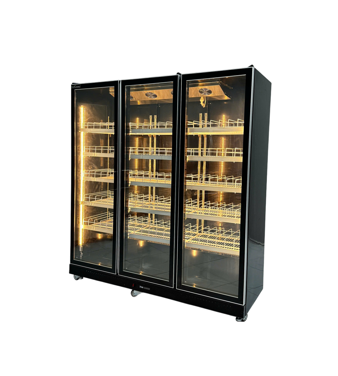 Tủ mát 3 cánh cao cấp đèn 3 màu