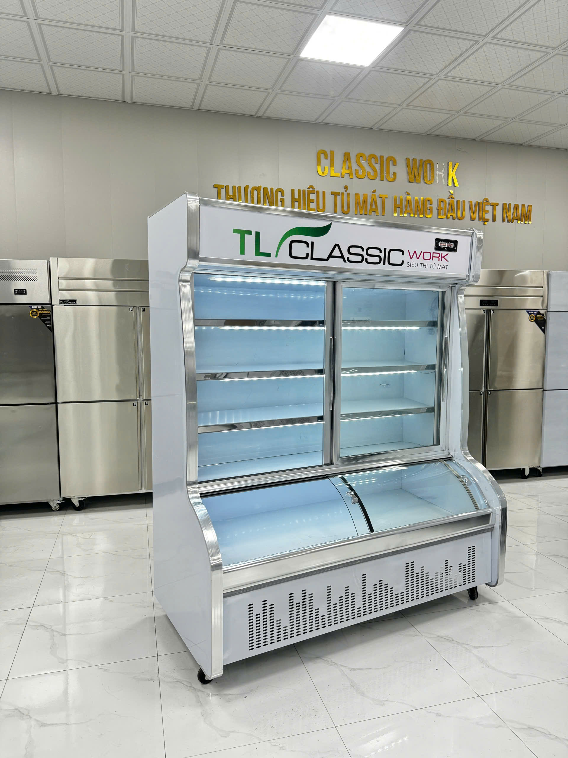 Tủ mát trưng bày 2 chế độ V1