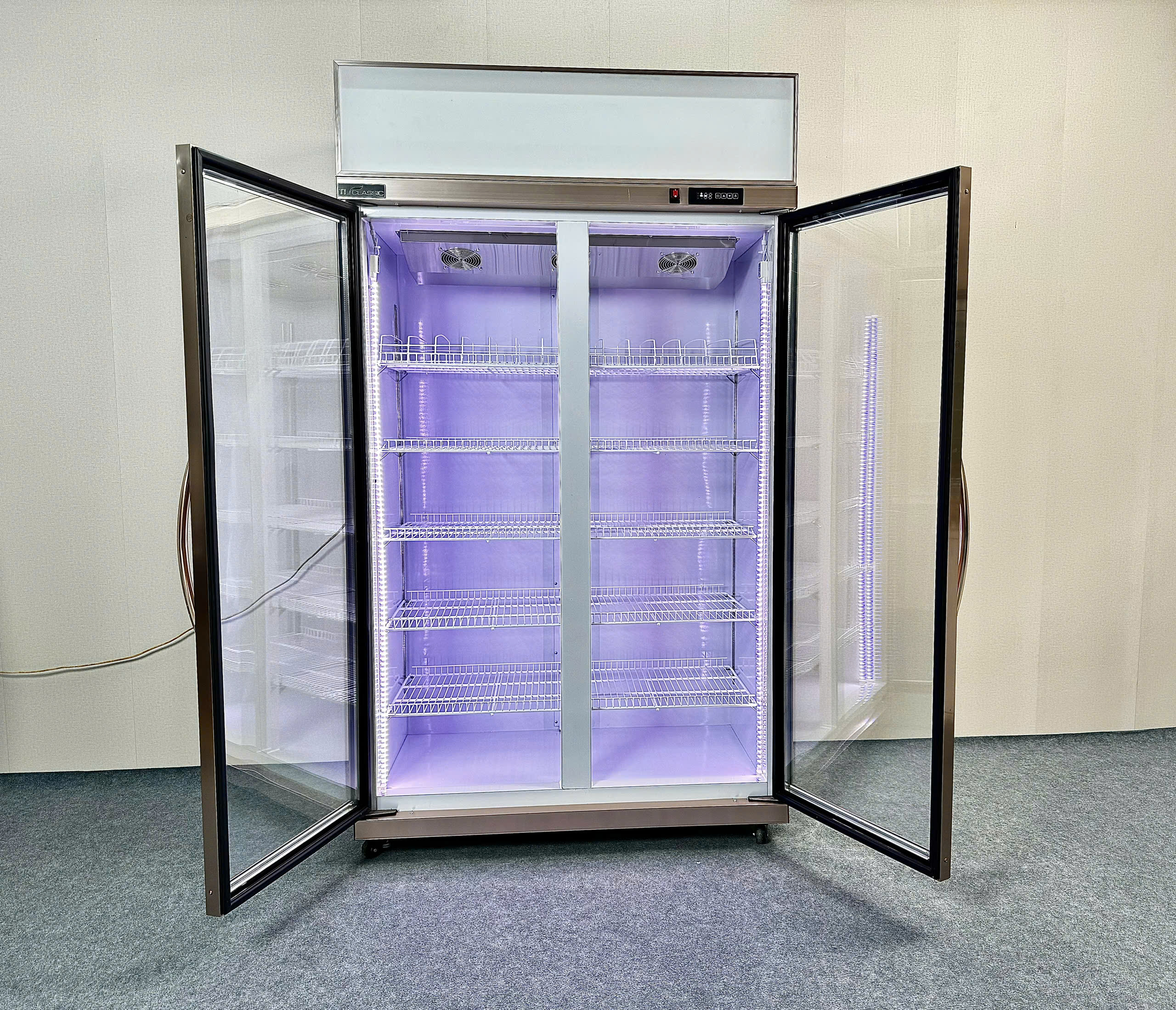 Tủ mát 2 cánh sấy kính điện