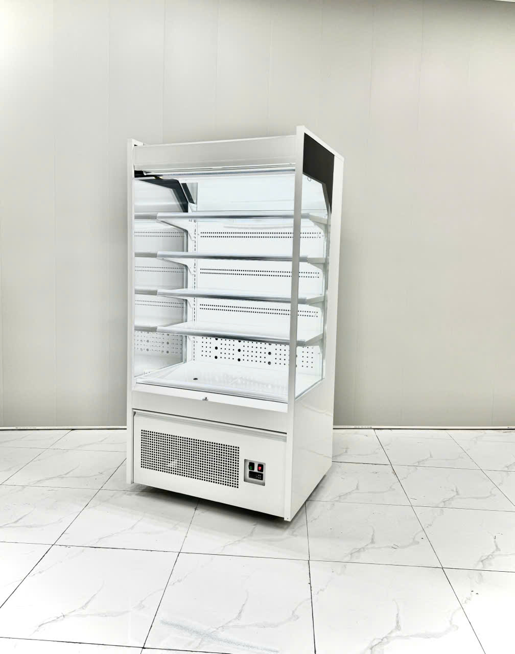 Tủ mát không cửa kéo rèm 1m