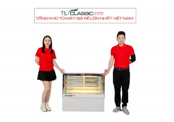 TỦ BÁNH KEM ĐỂ BÀN 3 TẦNG HÌNH VUÔNG