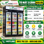 Tủ mát 2 3 cánh block trên New
