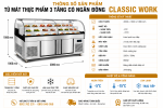 Tủ thịt thực phẩm 3 tầng 2 chế độ kính cong