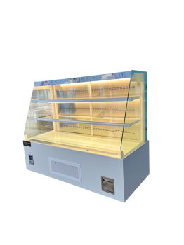 Tủ mát kéo rèm kính chéo 1m8