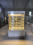 Tủ bánh kem 5 tầng 1m2 viền vàng sấy 4 mặt kính
