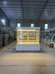 Tủ bánh kem 5 tầng dài 1m8 viền vàng sấy 4 mặt kính