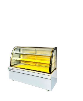 Tủ bánh kem kính cong 3 tầng dài 1m8