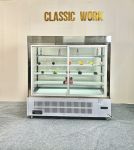 Tủ bánh kem 5 tầng cửa sau 2m sấy 4 mặt kính