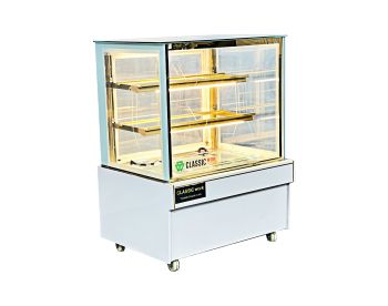 TỦ BÁNH KEM KÍNH VUÔNG - 90