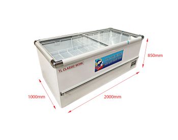 TỦ ĐÔNG TRƯNG BÀY MẶT KÍNH 2M